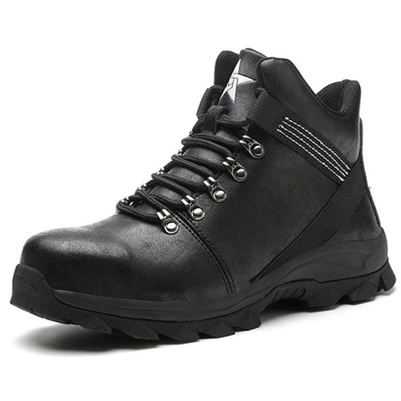 

Holfredterse Luxury Style Work Shoes Mens Leather Waterproof Non-Slip Winter Boots Hotest Warm Indestructible Boots 1688-915 44