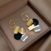Vintage Goldfarbe Einfach Europa und Amerika Übertrieben Unregelmäßig Rund Quaste Halskette Damen Party Schmuck Geschenk Zubehör