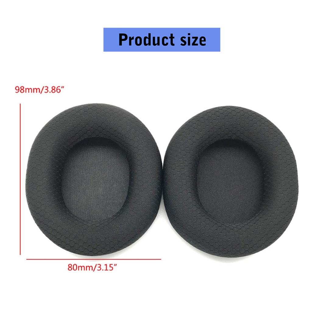 Interchangeable Ear Pad Covers Washable Mesh Fabric Cushions for Arctis 1 3 5 7 9X Headsets Sound Isolation