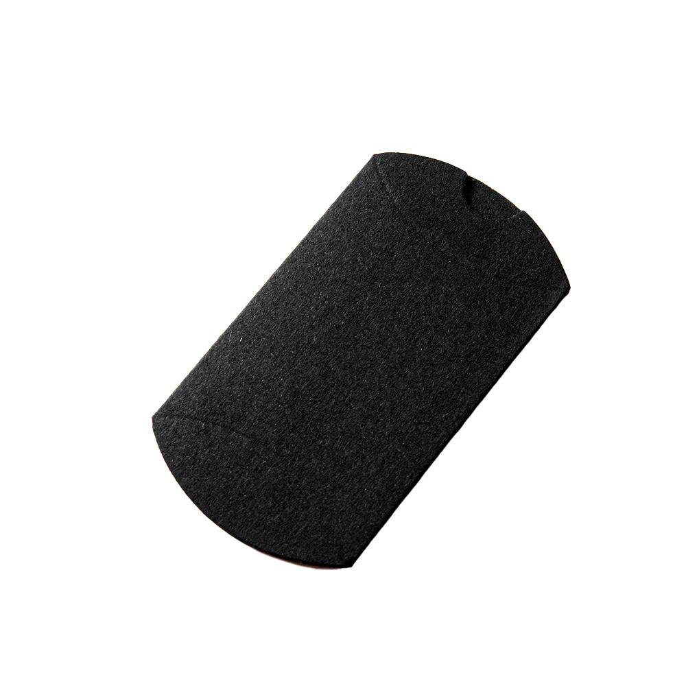 50 uds Caja Almohada de Papel Kraft Negra Blanca Para Joyería Dulces Regalo Recuerdos de Boda Pequeña Empresa Suministros de Embalaje Material bolsos