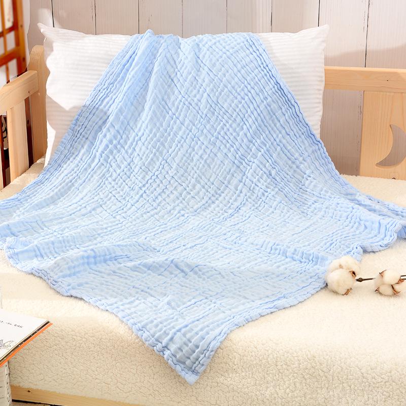 

Премиальное детское летнее трехслойное марлевое хлопковое банное полотенце и одеяло 105x105 cm (Stretched)