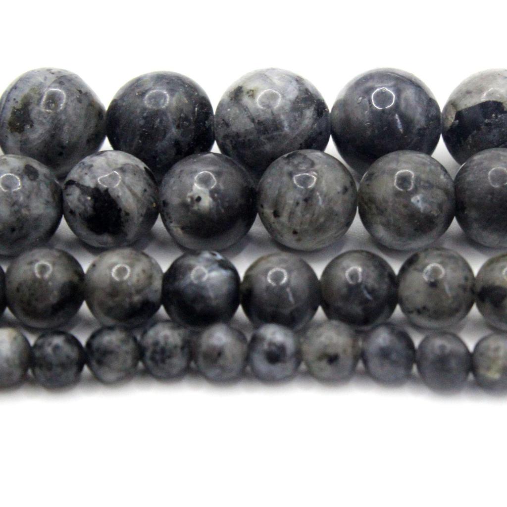Black Flash Moonstone Beads for DIY Jewelry - Round Loose Beads, Bracelet Accessories, Semi-finished Products