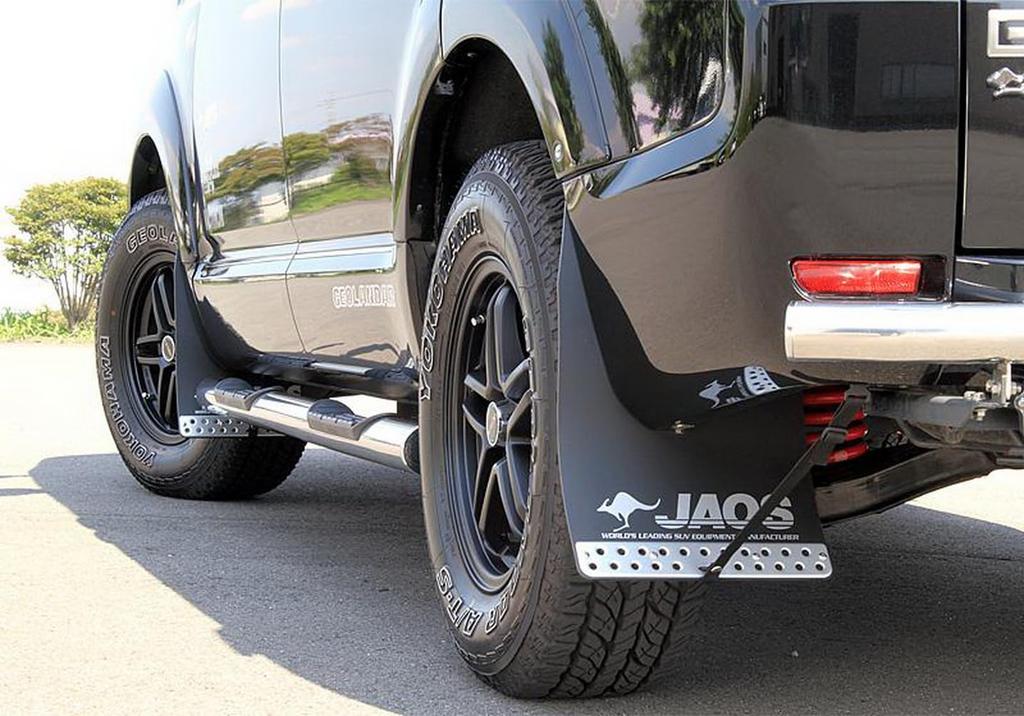 JAOS Mud Guard III Front for Delica B622304F Set, Black, D5 (2007+) [Model Year 07.01-] [Compatible with All]