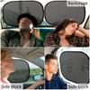 2 Pcs Car Window Shades High Quality Mesh Foldable Sun Shade Auto Window Protector Accessories Block Sun Heat for People
