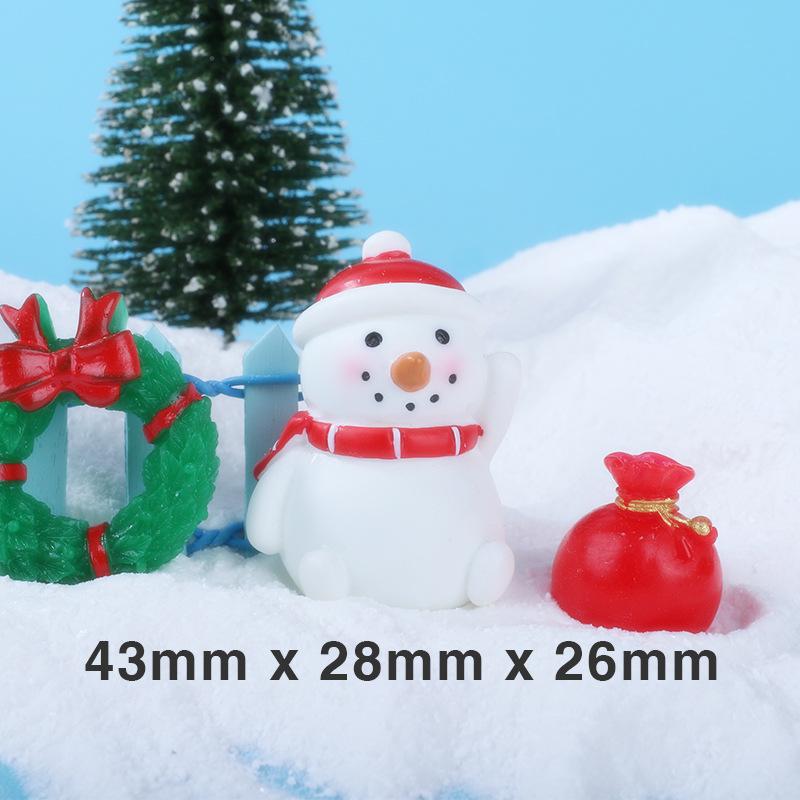 Ornaments Santa Claus Snow Scene Window Display Accessories Resin Accessories Handicrafts Home Decoration
