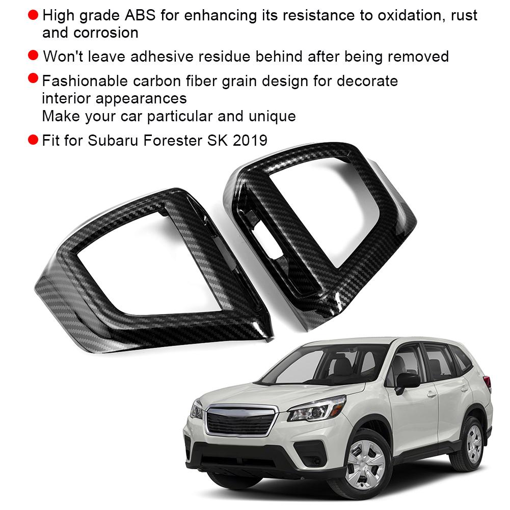 2pcs Car Interior Front Air Vent Outlet Cover Trim Frame Fit for Subaru Forester SK 2019