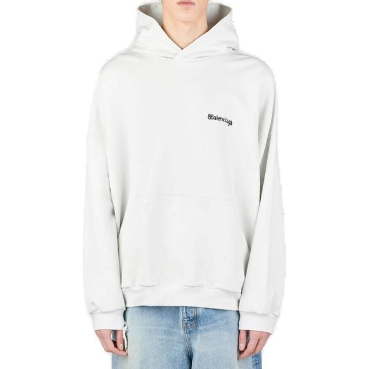 Balenciaga Logo Embroidered Hoodie 713677TOVP19081