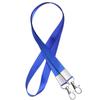 Double Hook ID Badge Lanyard with Double Buckle and Dual Clip Holder