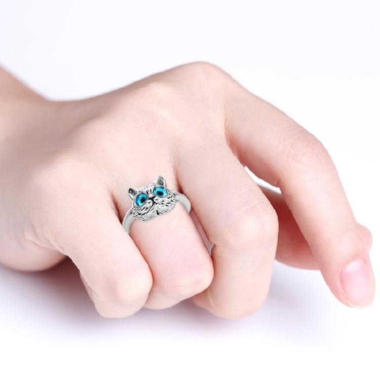 Cat Ring Cute Kitten Animal Ring for Animal Lover Women Teen Girls Birthday Gift