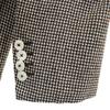 THE GIGI DON'T LOOK BACK Made In Italy Wool Blend Houndstooth Tailored Jacket Men's Used