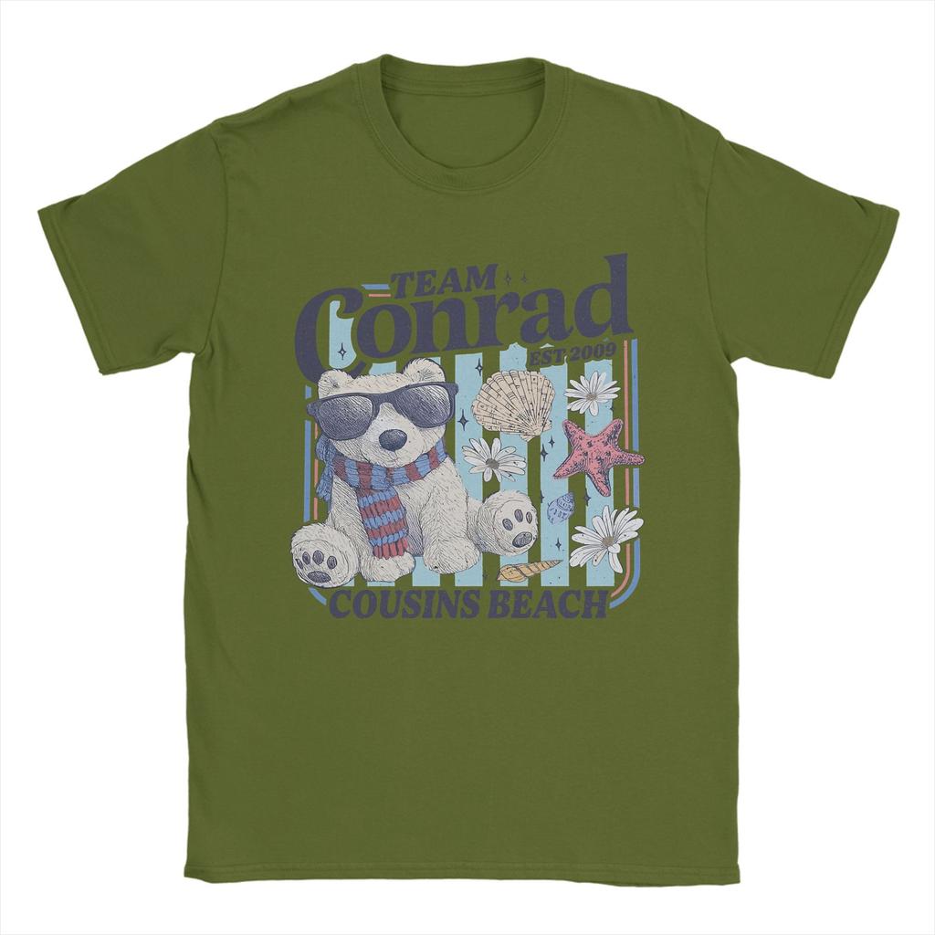 Conrad Fisher The Summer I Turned Pretty T-Shirt for Men  Leisure 100% Cotton Tee Shirt Round Neck Short Sleeve T Shirts