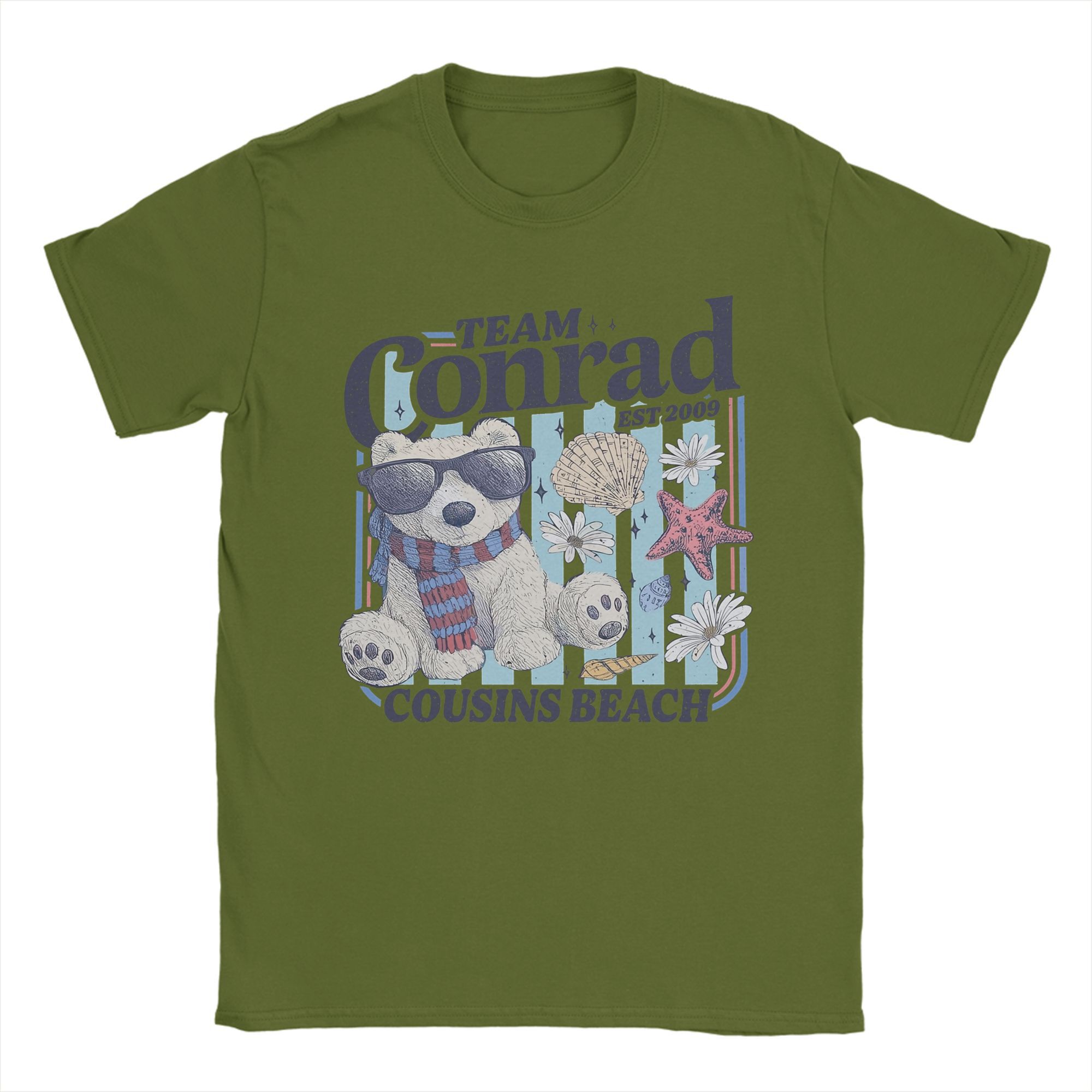 

Conrad Fisher The Summer I Turned Pretty T-Shirt for Men Leisure 100% Cotton Tee Shirt Round Neck Short Sleeve T Shirts 4XL