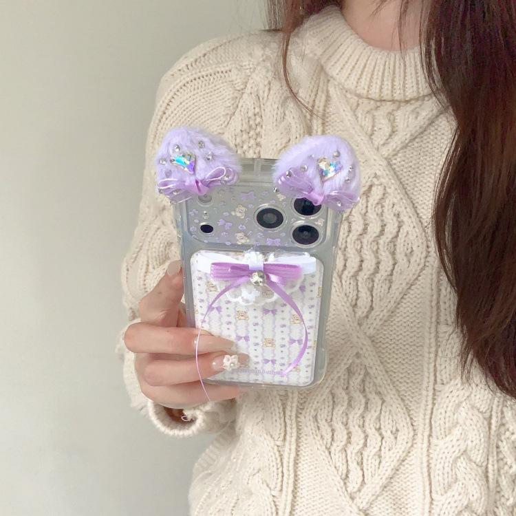 Pink Lace Bowknot Phone Case for iPhone 17 Pro Max & 16P