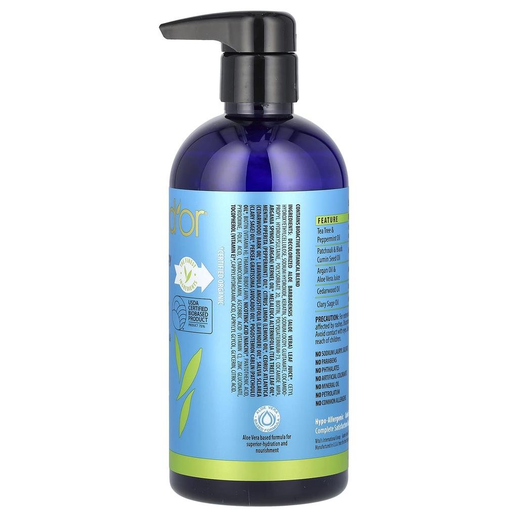 Pura D'or Scalp Therapy Shampoo, 16 Fl Oz (473 Ml)