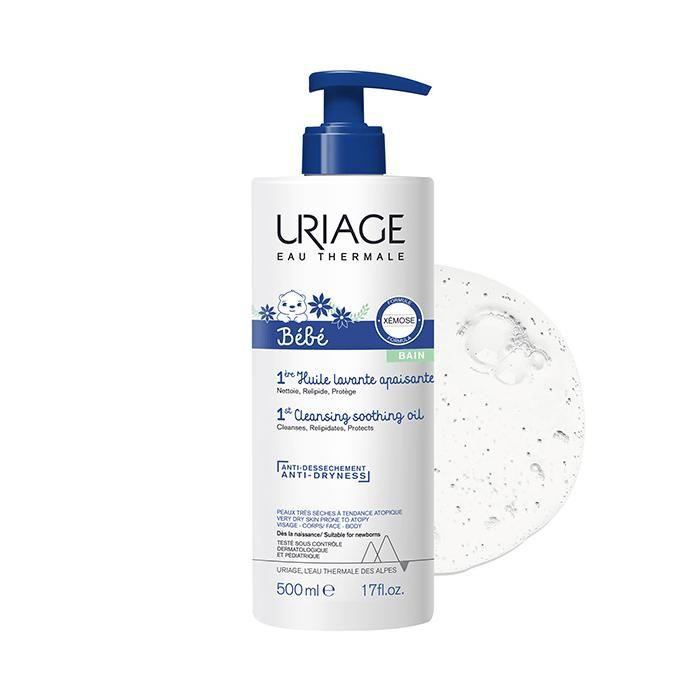 Uriage Bébé 1ère Huile Lavante Apaisante Anti-Irritations 500ml