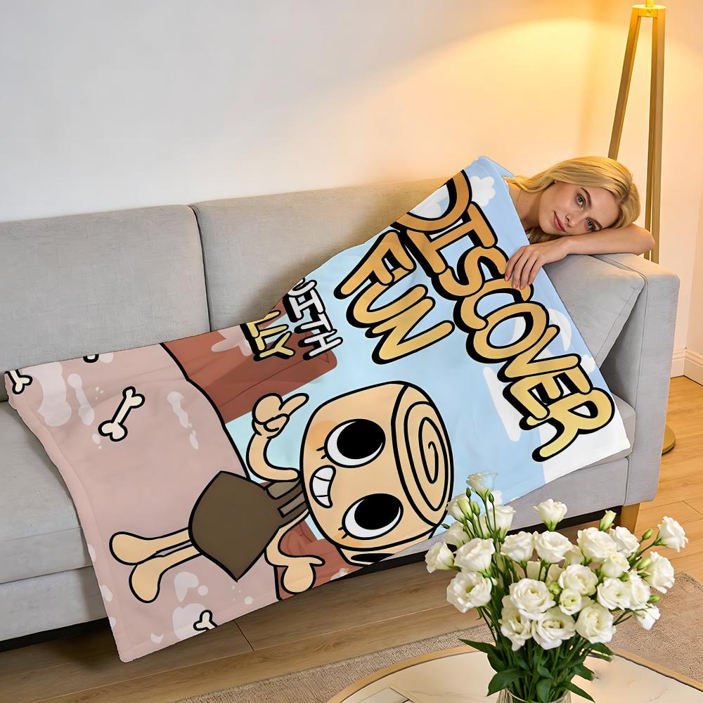 Throw High-Density Short Plush Blanket For Sofa Nap Air-Conditioned Room Soft Skin-Friendly D-DandyS Worlds