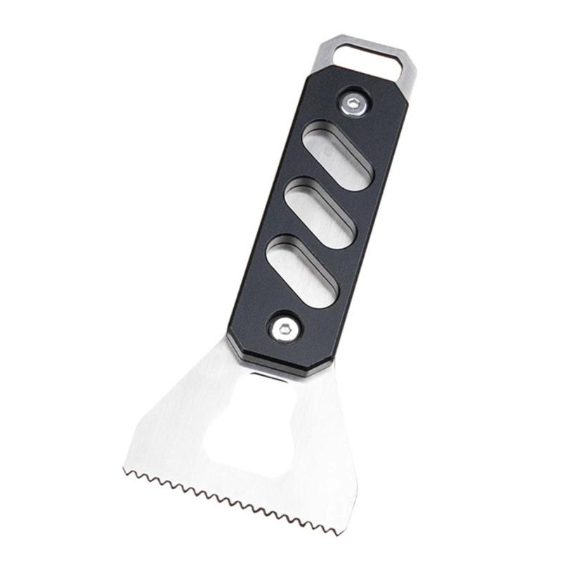

Multipurpose Surfaces Glues Applicator Tool Stainless Steel Serrated Edges Glues Scraping Spreader with Aluminum Handle чёрный