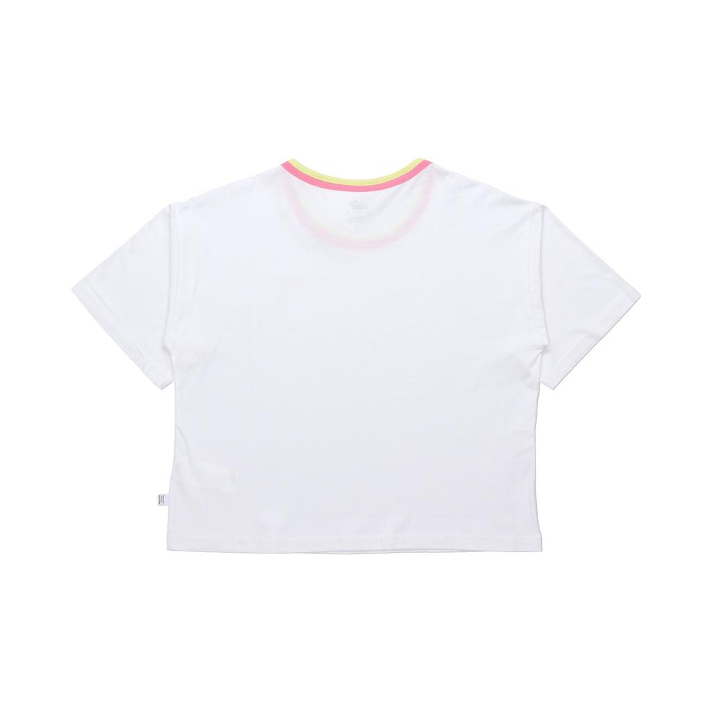 Puma Celebration Style Tee Women Tops White 586043-02
