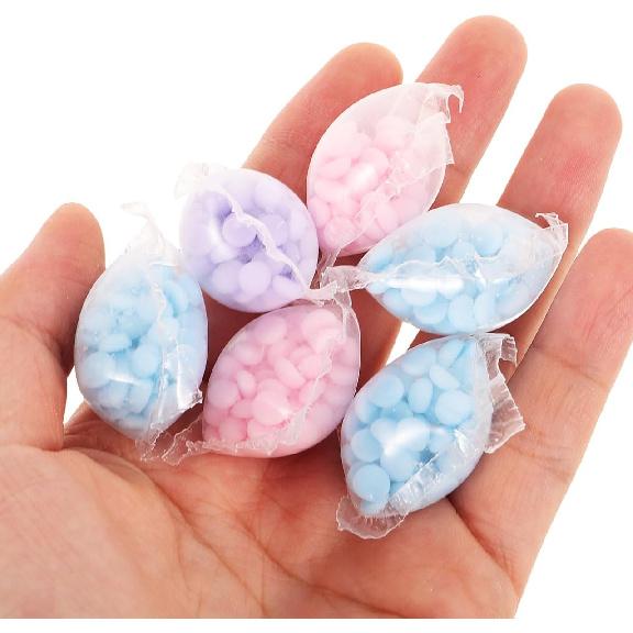 Artibetter Laundry Scent Booster Beads 50pcs In-Wash Fragrance Booster Laundry Freshener Beads Fabric Softener for Washer (Mixed Color)