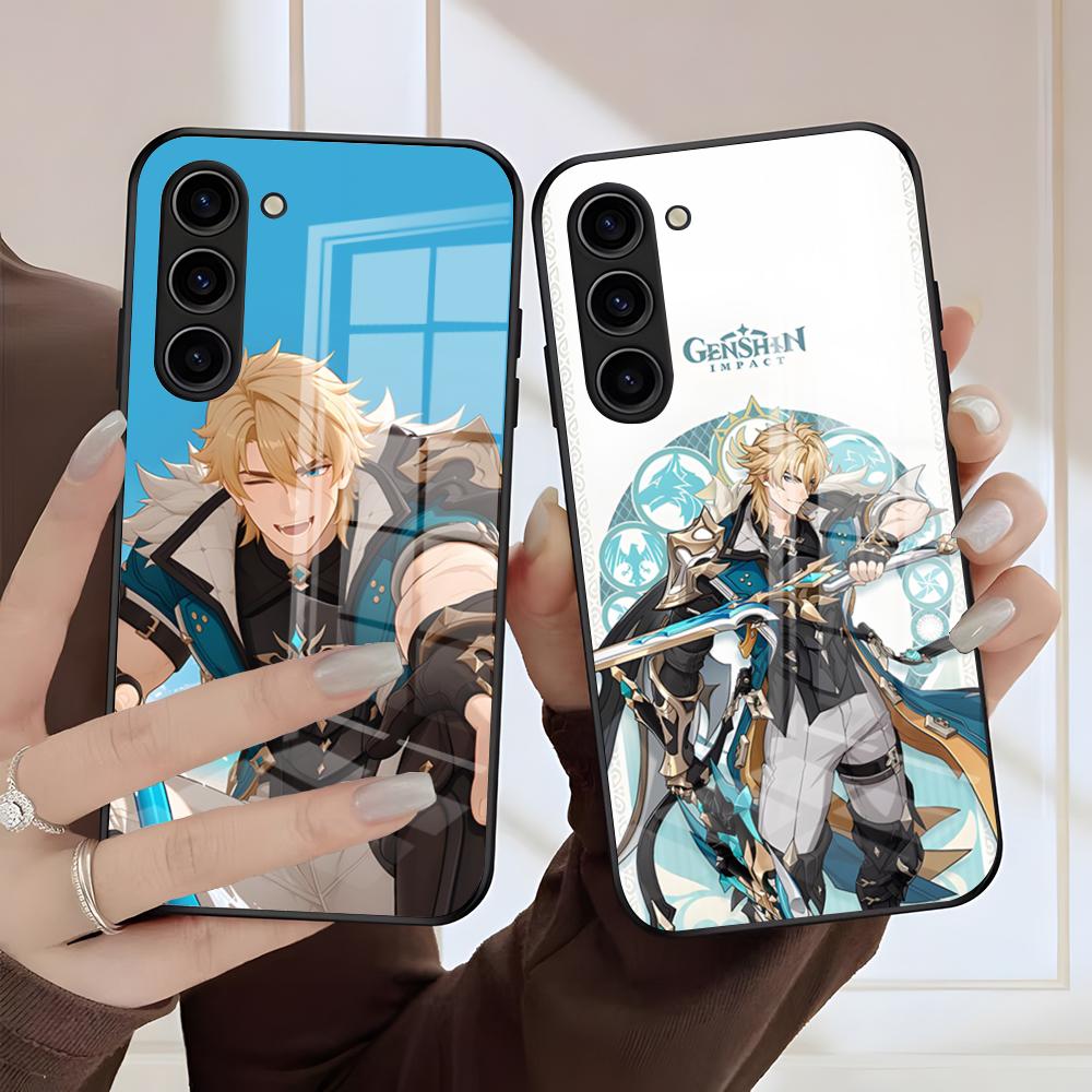 Varka Genshin Impact Phone Case For Samsung S26 S25 Edge S24 S23 S22 S21 S20 Ultra Plus FE Glass Cover
