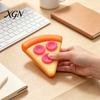 Handheld Fidget Toy Pizza Piece Squeeze Stress Relief Mini Sensory Pinch Home Office Worker Soft Stretchy Simulation Food
