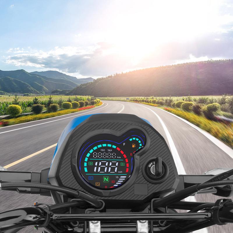 Für Navi110 Digitales Messgerät Motorrad Drehzahlmesser Digitaler Geschwindigkeitsmesser Für Navi LCD Kilometerzähler Für Honda Navi 110 Motor Armaturenbrett