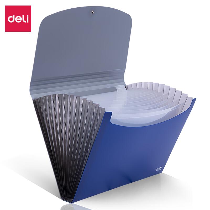 Deli 13-Pocket Portable Accordion File Organizer