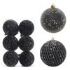 12pcs 8cm Sequin Christmas Balls Set Plastic Christmas Tree Pendant  Home Xmas Decor