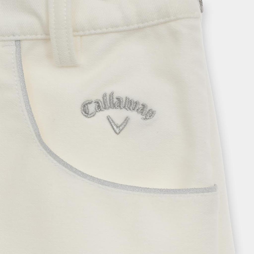 Callaway Stretch Golf Classic Silver Simple Size Women's 8-Way Skirt, Water-Repellent, Line, Design, C25228200, 1030_White