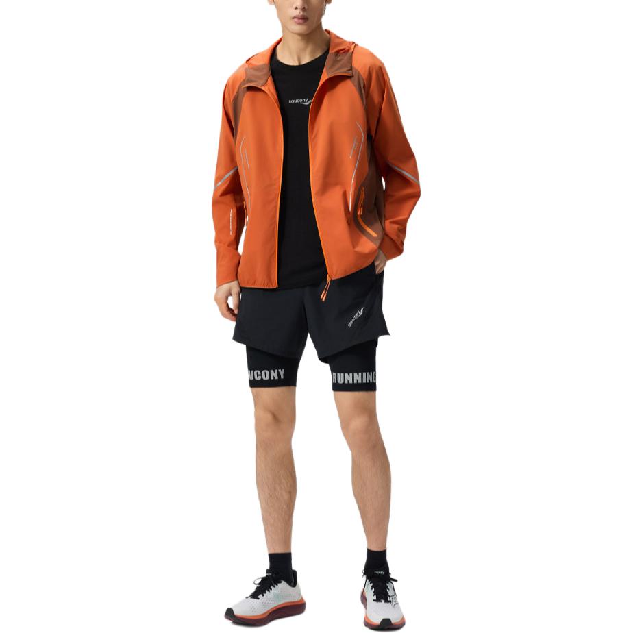 Saucony Hooded Zipper Versatile Comfortable Long Sleeve Jacket Men jackets SA2269SC42T-OG016
