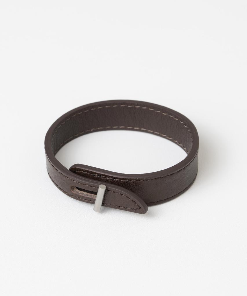 Millo Archive Chize Leather Bracelet [Brown]