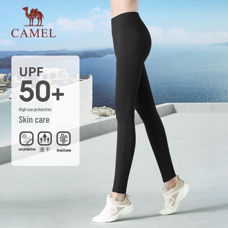 CAMEL Women s Sun Protection Quick-Dry High-Waist Fitness Ankle Pants Y1S10Q6608A XXXL