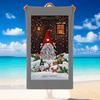 Christmas Printed Beach Towel Soft Quick Dry For Indoor Outdoor Home Use Holiday Gift