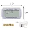 Digital Freezer Room Thermometer Large Lcd Waterproof Magnetic Back Hook Temperature Monitor For Kitchen Home Restaurant