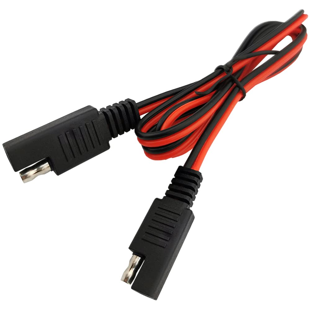 TBDBNR SAE to SAE Extension Cable 1 Piece Quick Disconnect Wire Harness 18AWG Adapter