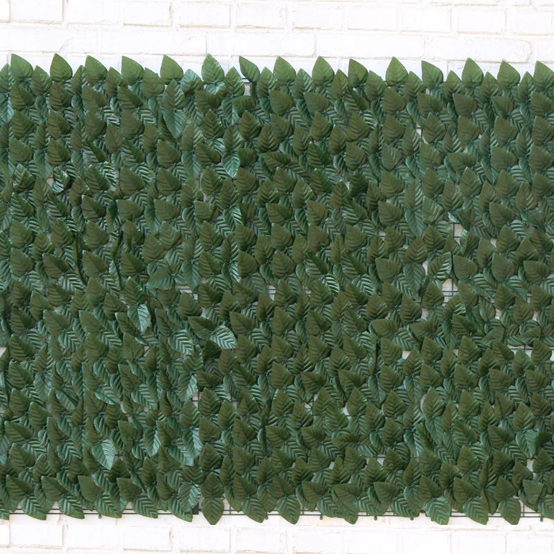 Outdoor Artificial Green Plant Fence with Pothos Leaves – Ideal for Balcony and Garden Decoration