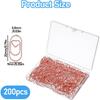 200 Pcs Heart Paper Clips, Gold Paper Clips Paperclips Small Papers Clip Cute Mini Paperclips for Office Home Desk Paperwork Organizers DIY Crafts