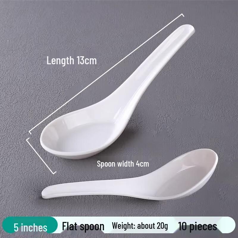 Белые меламиновые ложки под фарфор для ресторана Standard