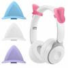 2-pack Silikon Kattöron Headsetfäste Justerbara Hörlursberlocker Hörlursdekorationer Flickor