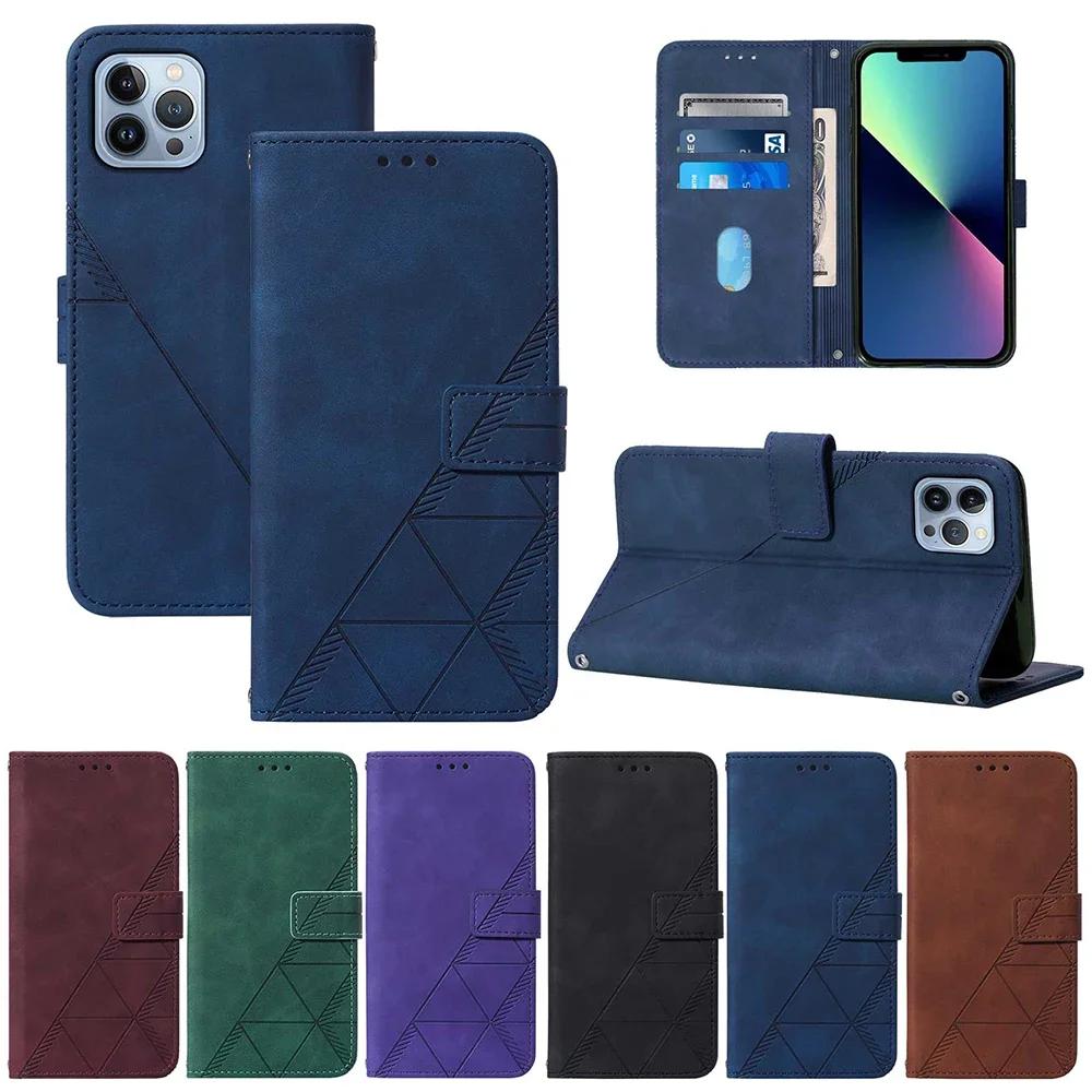 Leather Flip Wallet Case For Redmi 14C 13C 10C 10A Note 14 11 11S 10 10S Pro Xiaomi POCO C75 F6 X6 C40 M4 M5S Card Slot Cover