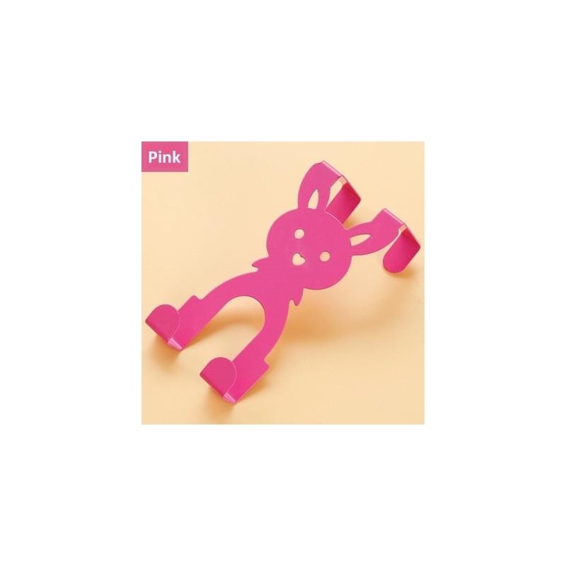 Cartoon Rabbit Door Hook Hangers With Steel Construction For Bedroom Wall Mount Storage