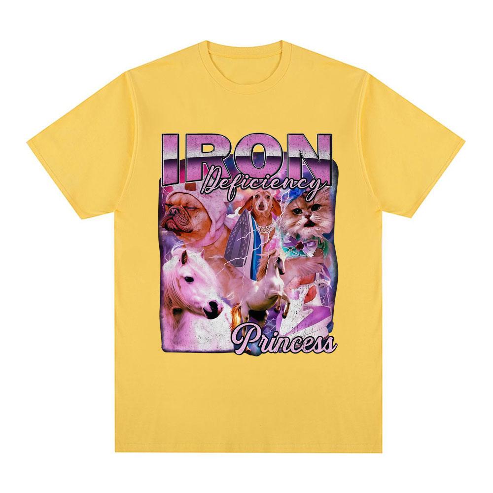 

New Funny Dog Cat horse Meme 100%cotton men s shirt Vintage O-Neck Short Sleeve Harajuku women s summer fashion oversized Tshirt 4XL