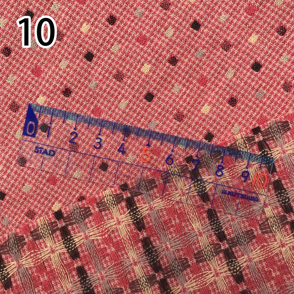 50*70cm Japanese Yarn Dyed Cotton Fabric for DIY Doll Basic Patchwork Purse Sewing Quilting Craft Yarn-dyed Cloth