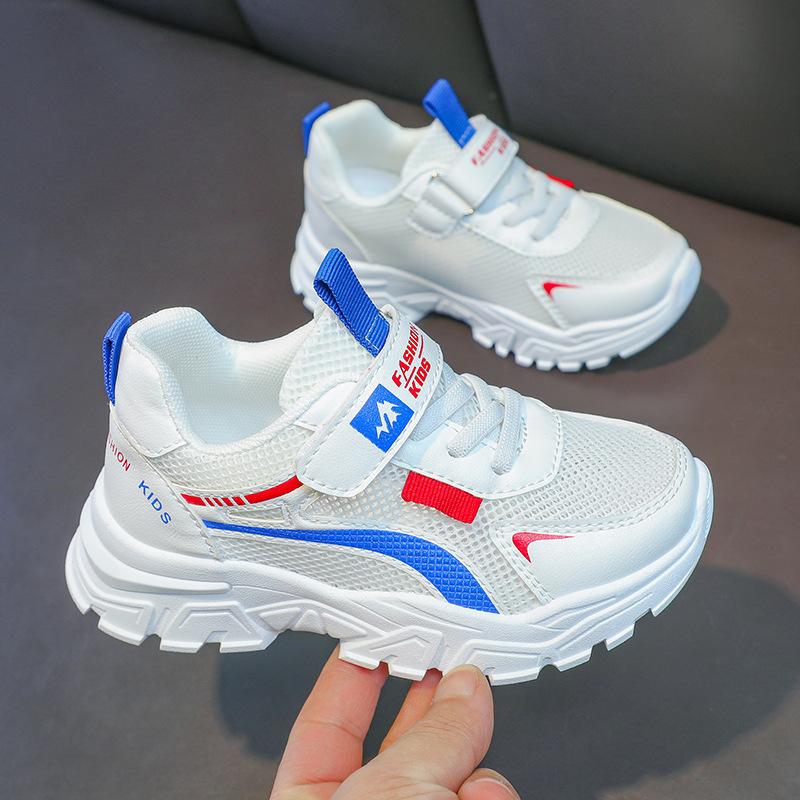 Children's Sports Shoes 2025 Spring and Summer New Girls Versatile Breathable White Dad Shoes Boys Casual Little White Shoes
