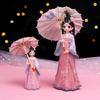 2025 New Arrival China Resin Traditional Chinese Style Cute Girl Figurines Miniatures Desk Accessories Home Decoration Ornaments