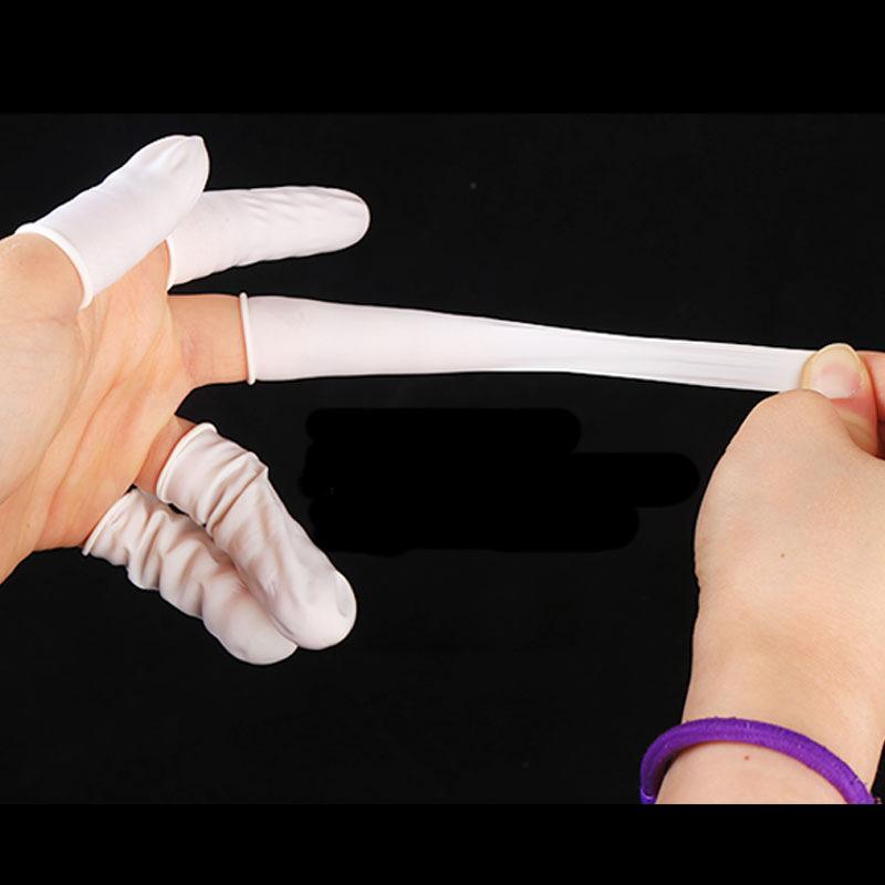 100 buc Seturi de degete de cauciuc latex de unică folosință Mănuși protectoare pentru vârfurile degetelor Pentru instrument de reparat telefoane ceas