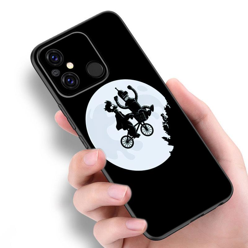 Cartoon F-Futuramas Black Case For Xiaomi Redmi 11 Prime 11A 12C 13C A1 A2 Plus A3 12 4G 10 13R 5G 9A 10A 9C 10C 9i 12R Note 9T