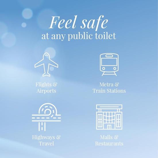 Origami Disposable Toilet Seat Covers Pack of 6 (10 Per Pack, Total 60 Sheets) | Hygienic Protection | No Direct Contact with Unsanitary Seats