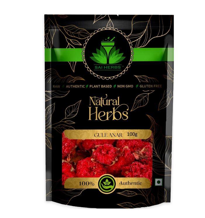 SAI HERBS Gule Anar | Anar Ka Phool | Punica Granatum | Pomegranate Flower (100 g)