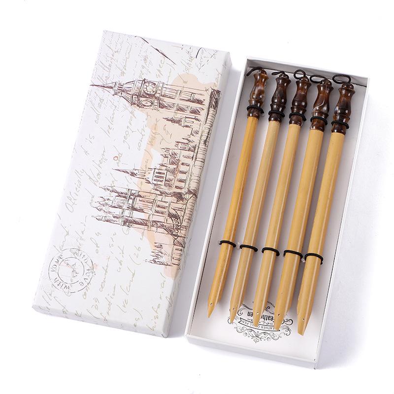 

Bamboo Dip Pen Set for Calligraphy: Gothic, Bold & Tibetan Script 1.0 mm